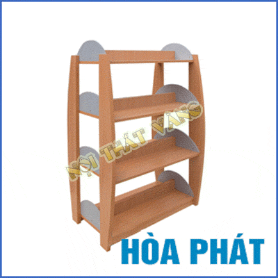 Giá sách gỗ để hai mặt, có 4 đợt để tài liệu SV-BS4 - Gia-sach-go-de-hai-mat,-co-4-dot-de-tai-lieu-SV-BS4