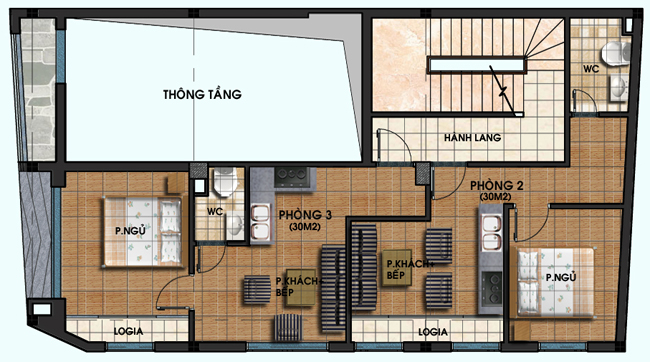 Chung cư mini trên diện tích 120 m2