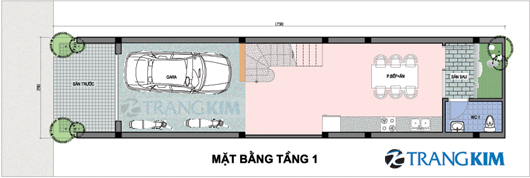 Mô tip thiết kế đặc trưng cho nhà ống dài và hẹp Mô tip thiết kế đặc trưng cho nhà ống dài và hẹp