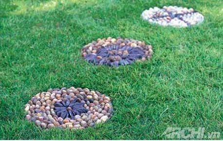 Lối đi đẹp trong vườn theo phong cách mosaic