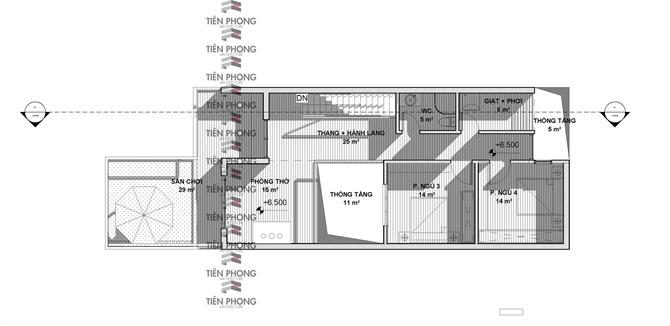 Thiết kế nhà phố nhiều ánh sáng trên diện tích 7x20m