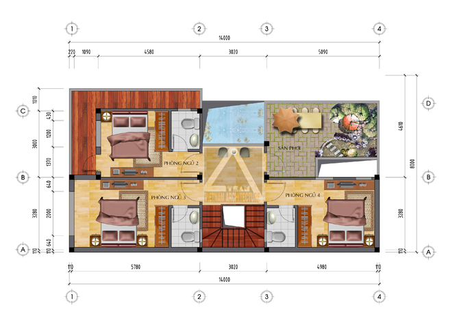 Thiết kế nhà 2 tầng