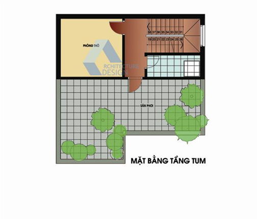 Thiết kế nhà phố hướng Nam