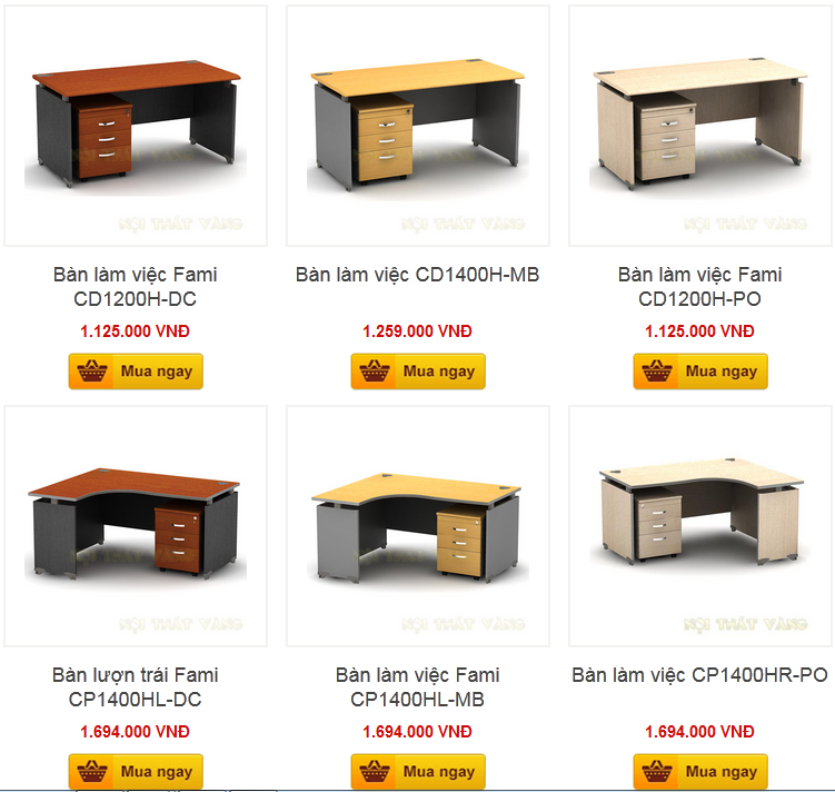 Bàn làm việc cao cấp Fami
