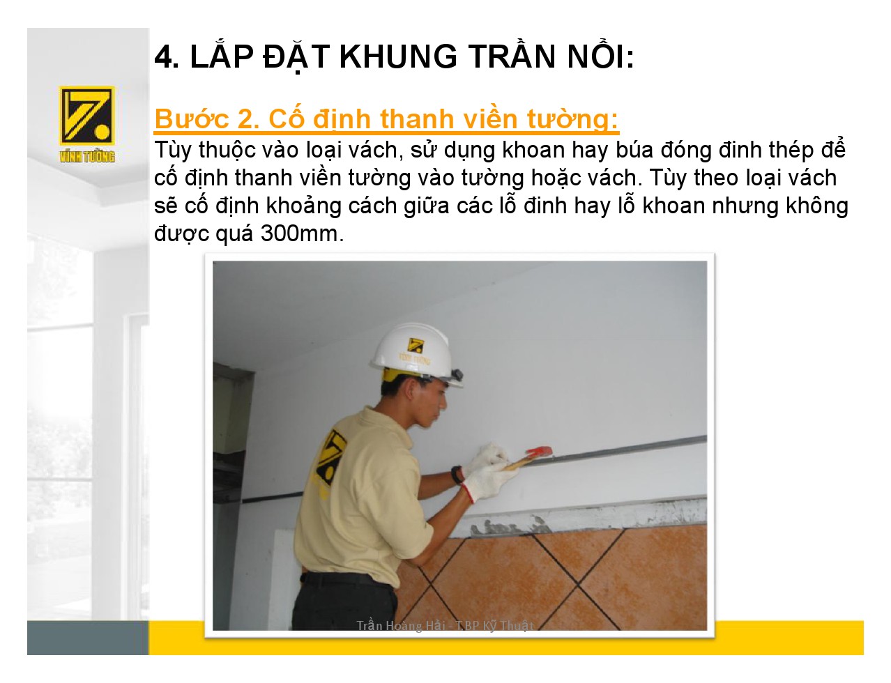 Hướng dẫn thi công trần nổi-5