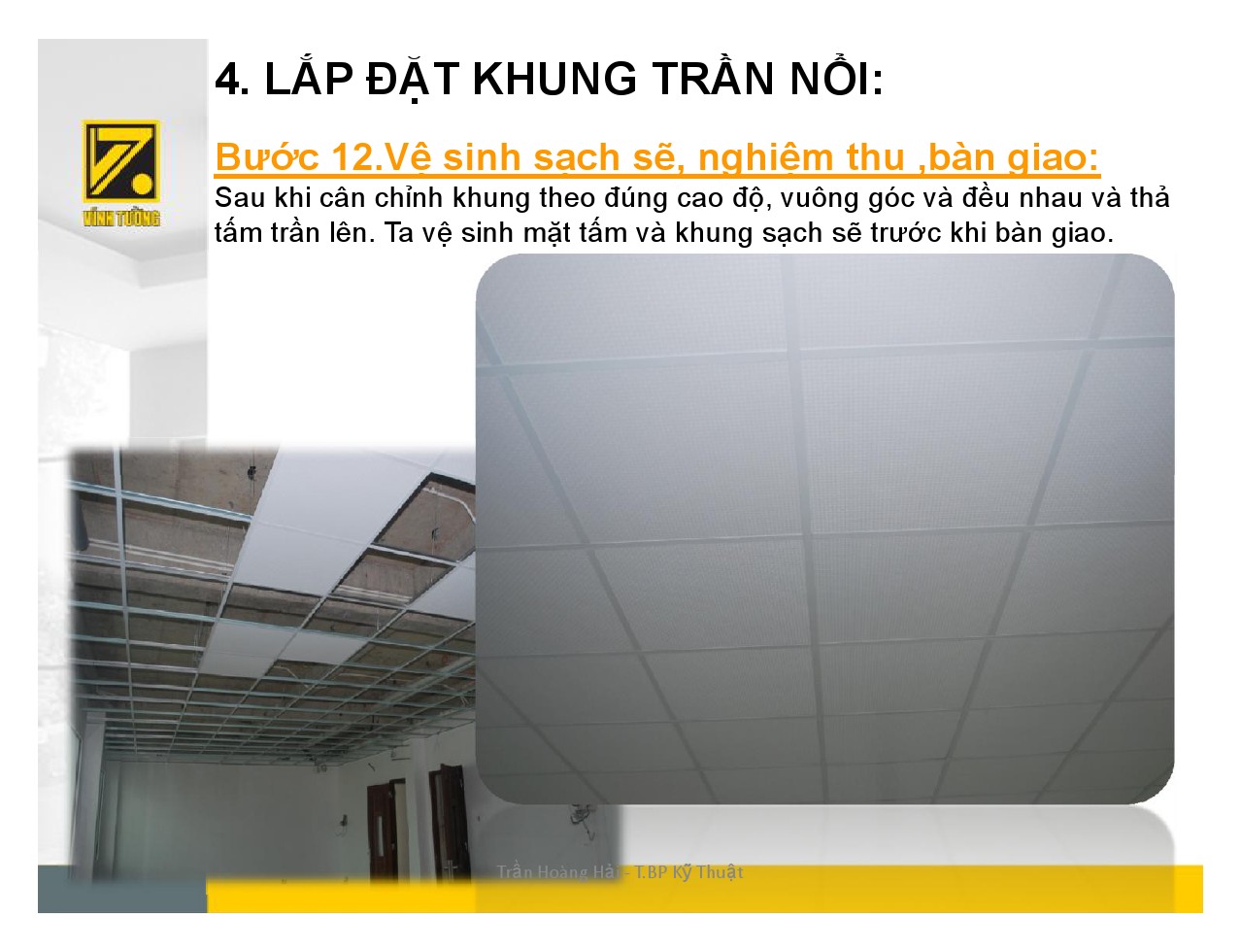 Hướng dẫn thi công trần nổi-14