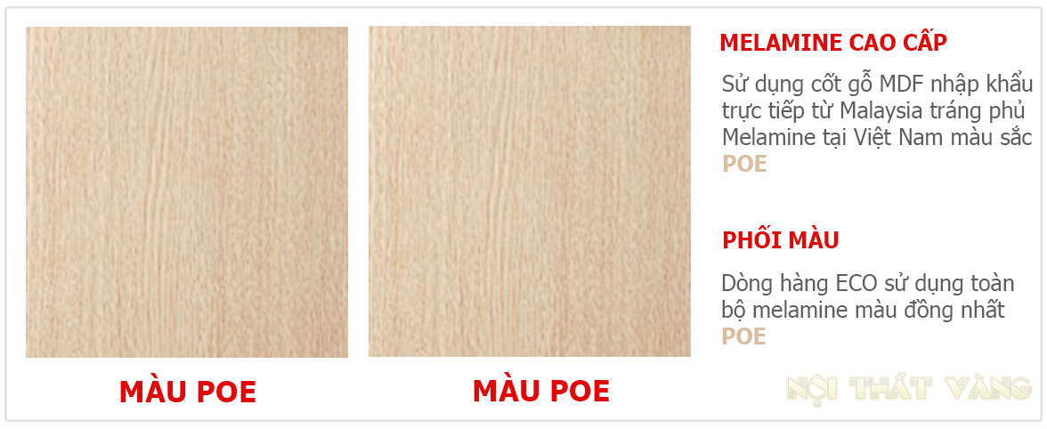 phối màu nội thất Fami dòng hàng ECO