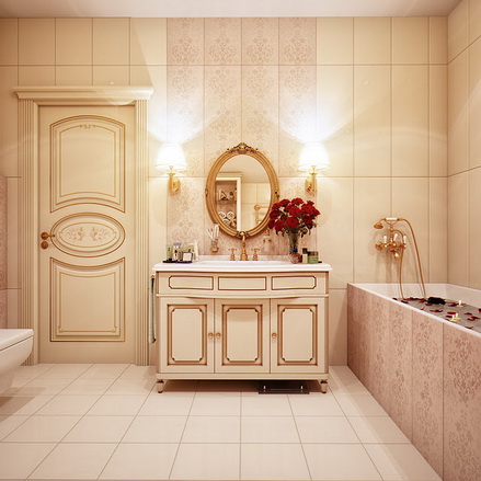 Phòng tắm: sự kết hợp giữa vintage và hiện đại 