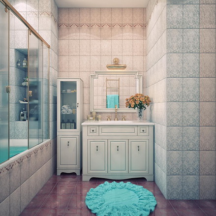 Phòng tắm: sự kết hợp giữa vintage và hiện đại 