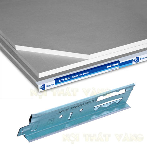 Trần thạch cao xương nổi vĩnh tường Topline