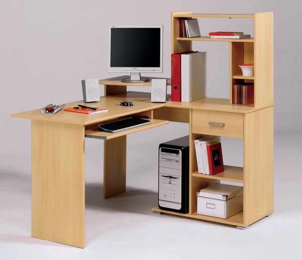 Contemporary Wooden Computer Desk Image
