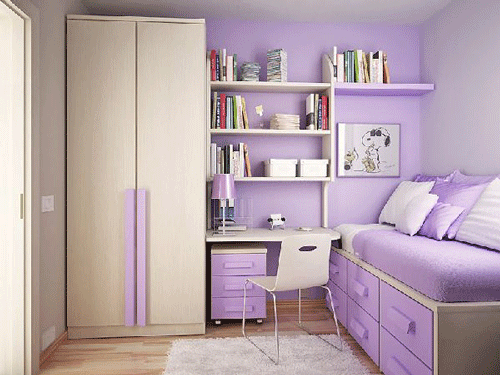 Décor nhà với sắc tím huyền bí-2