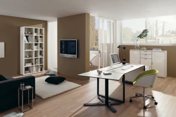 modern furniture comfortable work area