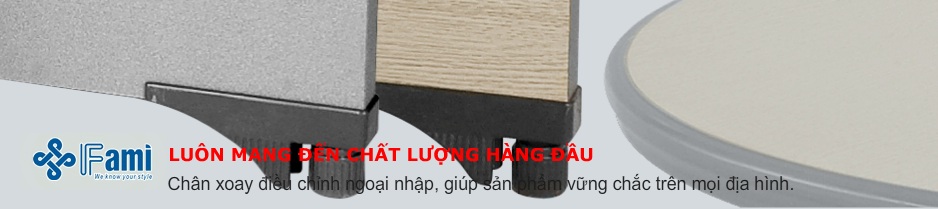 Chân tăng chỉnh độ cao của bàn làm việc Fami