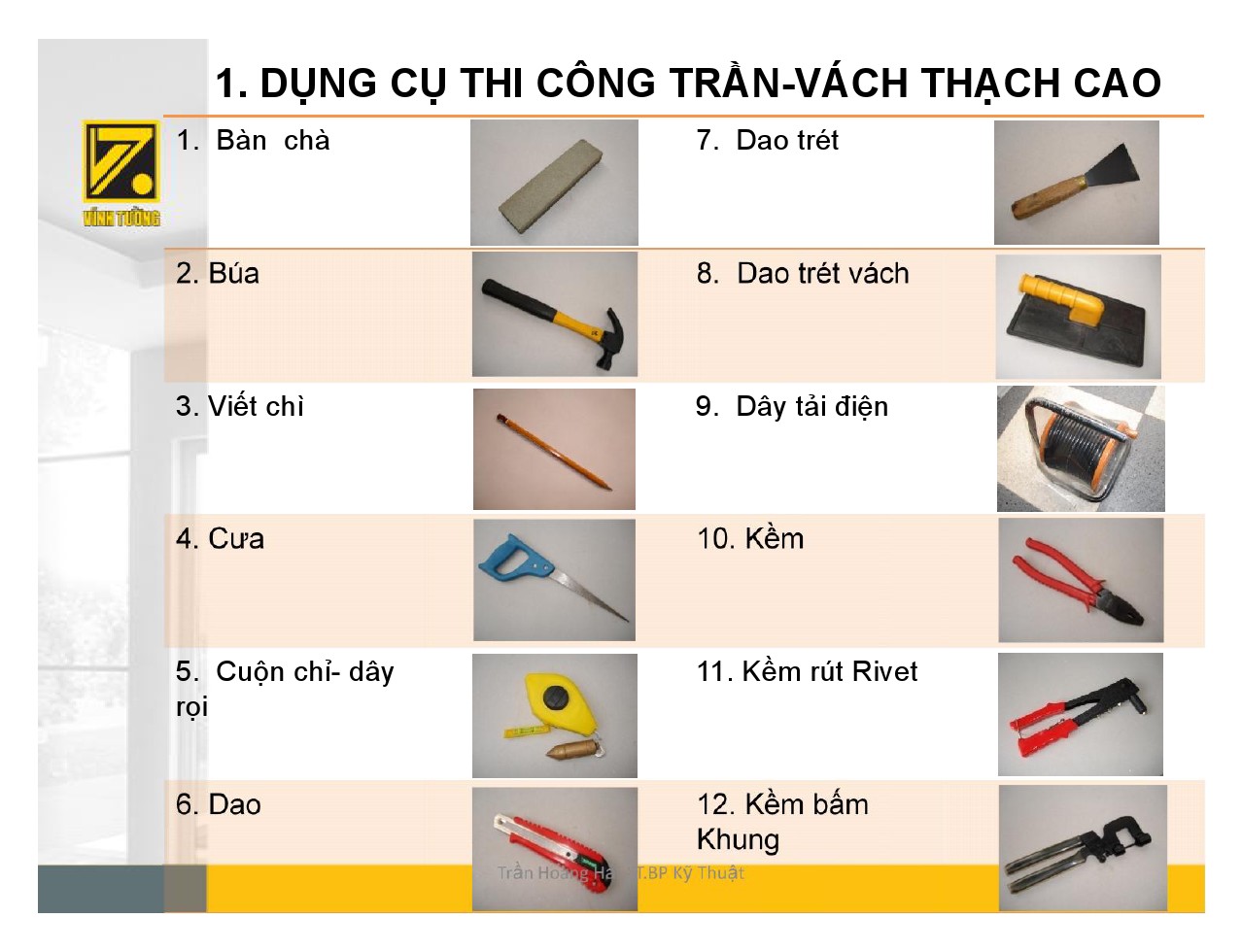 Hướng dẫn thi công trần chìm