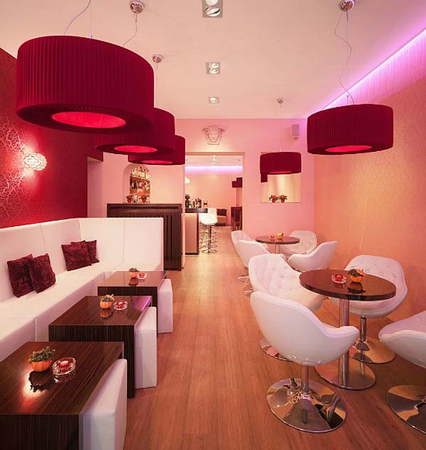Tư vấn nội thất quán bar với gam màu nóng