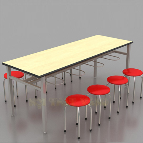 Bàn ăn công nghiệp mặt gỗ phủ Laminate BCNG002