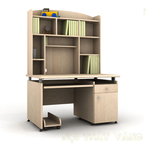 Bàn học đa năng liền giá sách ST12H-PO