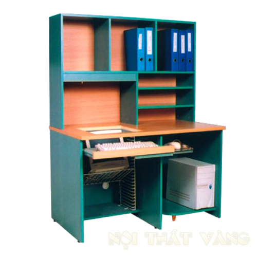 Bàn máy vi tính liền giá sắt FD37