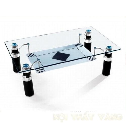 BÀN SOFA INOX KÍNH BS06