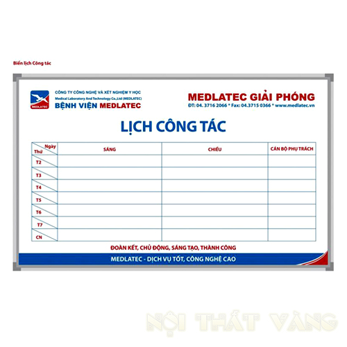 Bảng lịch công tác1218