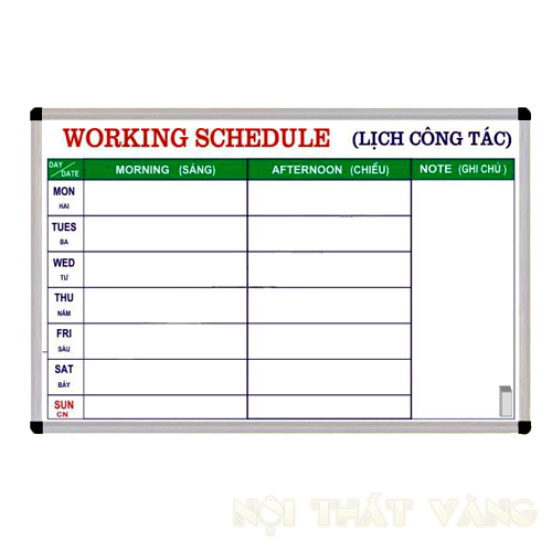 Bảng lịch công tác1224