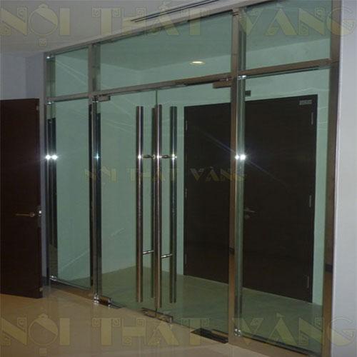 Cửa kính cường lực - bản lề sàn