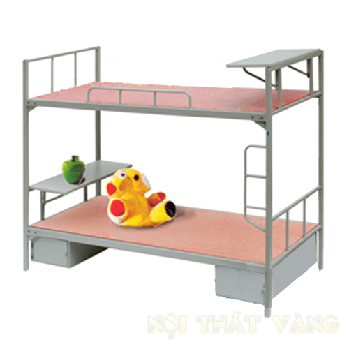 Giường 2 tầng có bàn viết và hòm đựng đồ GT40BH
