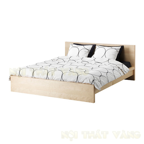 Giường ngủ veneer GVNR002