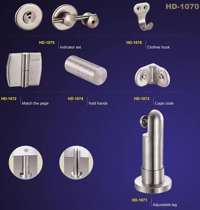 Phụ kiện vách vệ sinh, HD-1070A