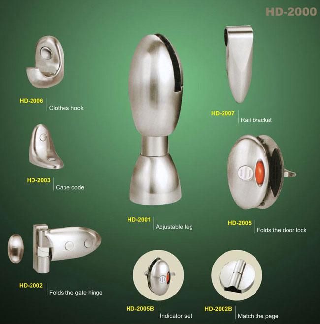 Phụ kiện vách vệ sinh, HD-2000A