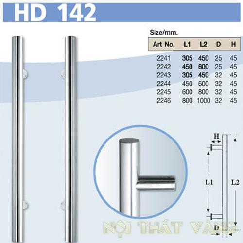 Tay nắm cửa kính cường lực HD142