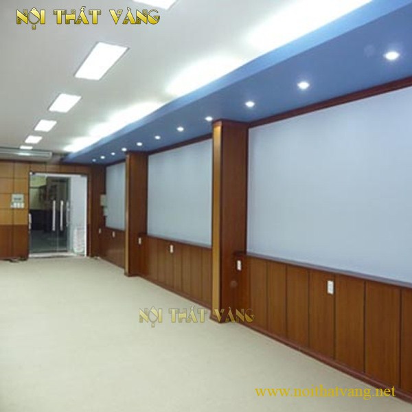 Vách ngăn gỗ ốp Verneer  2 mặt dùng để chia phòng VNOV04